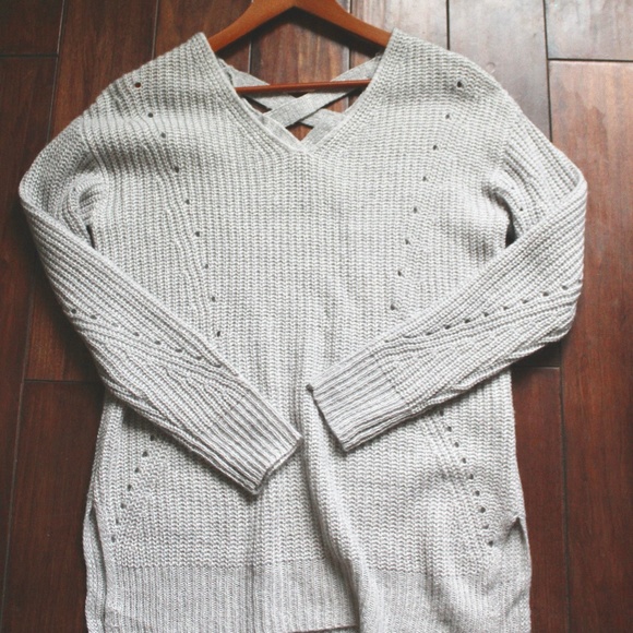 cute grey knit sweater - Picture 1 of 5